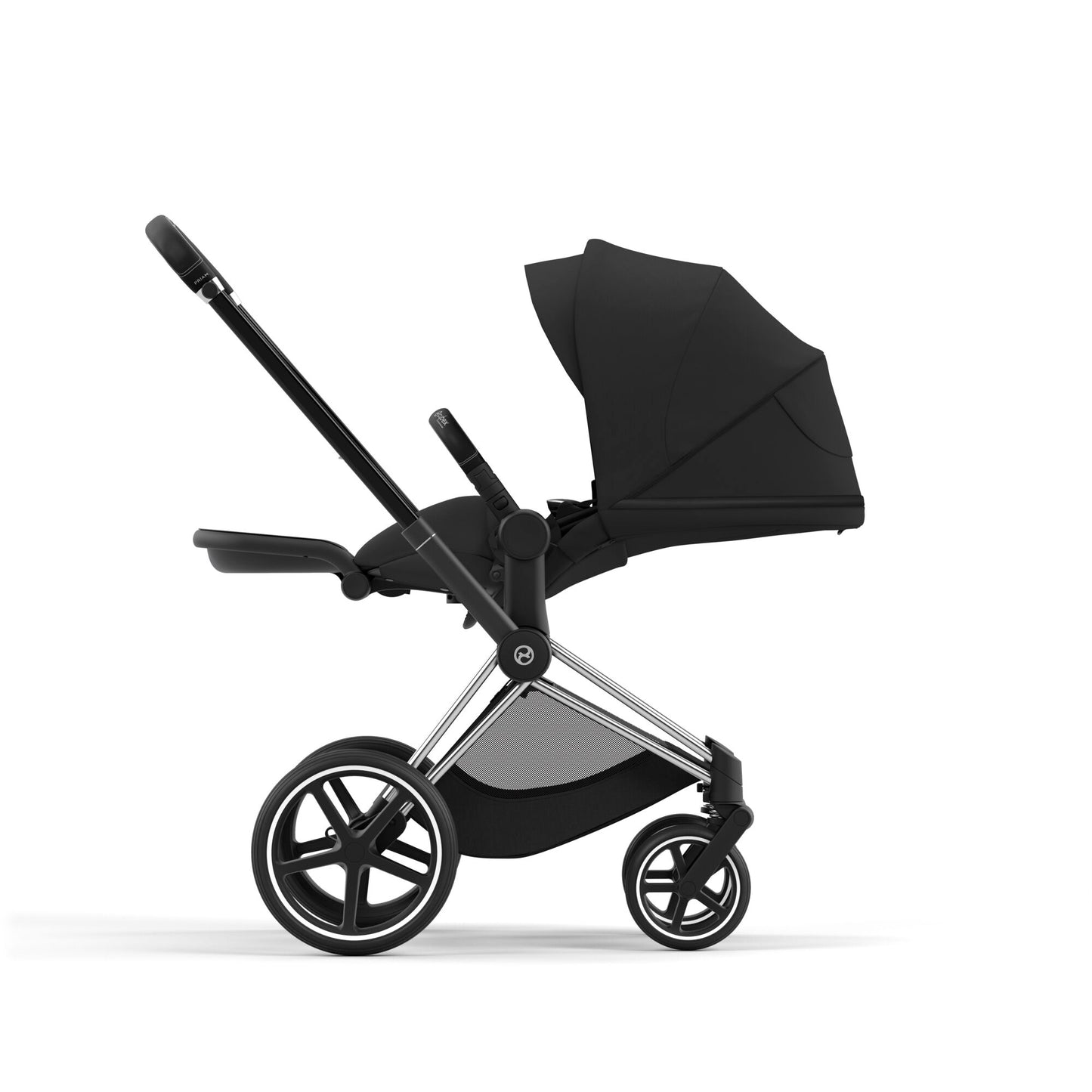 Cybex PRIAM 4.0 CHROME BLACK - Kombikinderwagen 4in1 mit Cybex CLOUD T I-SIZE babyschale und Base T