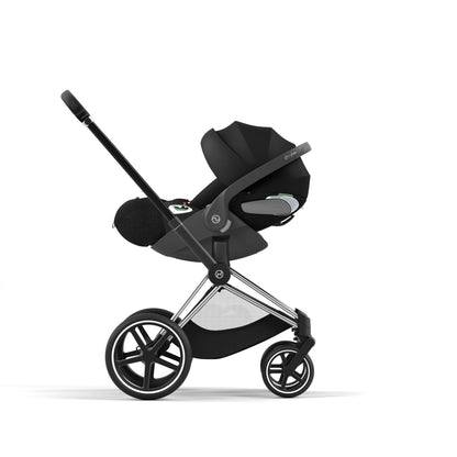 Cybex PRIAM 4.0 CHROME BLACK - Kombikinderwagen 4in1 mit Cybex CLOUD T I-SIZE babyschale und Base T