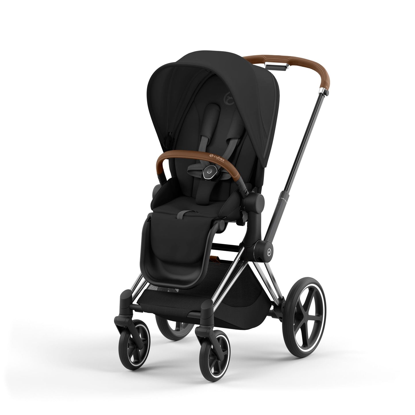 Cybex PRIAM 4.0 CHROME BROWN - Kombikinderwagen 4in1 mit Cybex CLOUD T I-SIZE babyschale und Base T