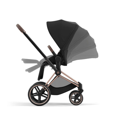 Cybex PRIAM 4.0 ROSEGOLD - Kombikinderwagen 4in1 mit Cybex CLOUD T I-SIZE babyschale und Base T