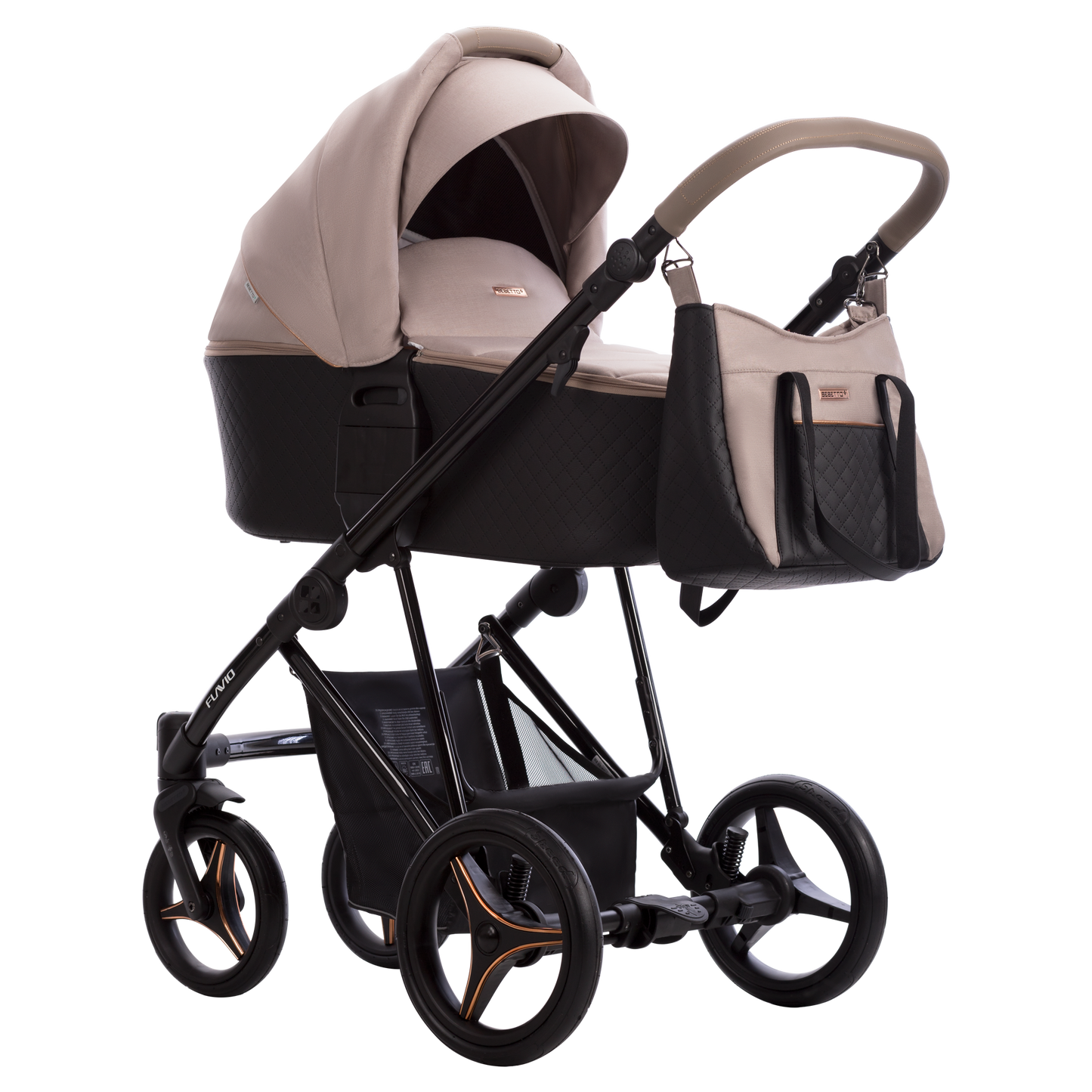 Bebetto FLAVIO - Kombikinderwagen 2in1 mit carrycot