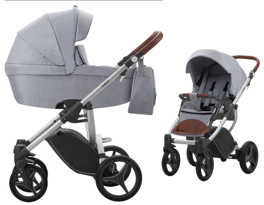 Bebetto LUCA - Kombikinderwagen 2in1 mit carrycot