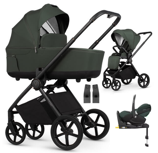 Venicci CLARO - Kombikinderwagen 4in1 mit Maxi Cosi PEBBLE 360 PRO 2 Babyschale + FAMILYFIX 360 PRO Isofix-Basis