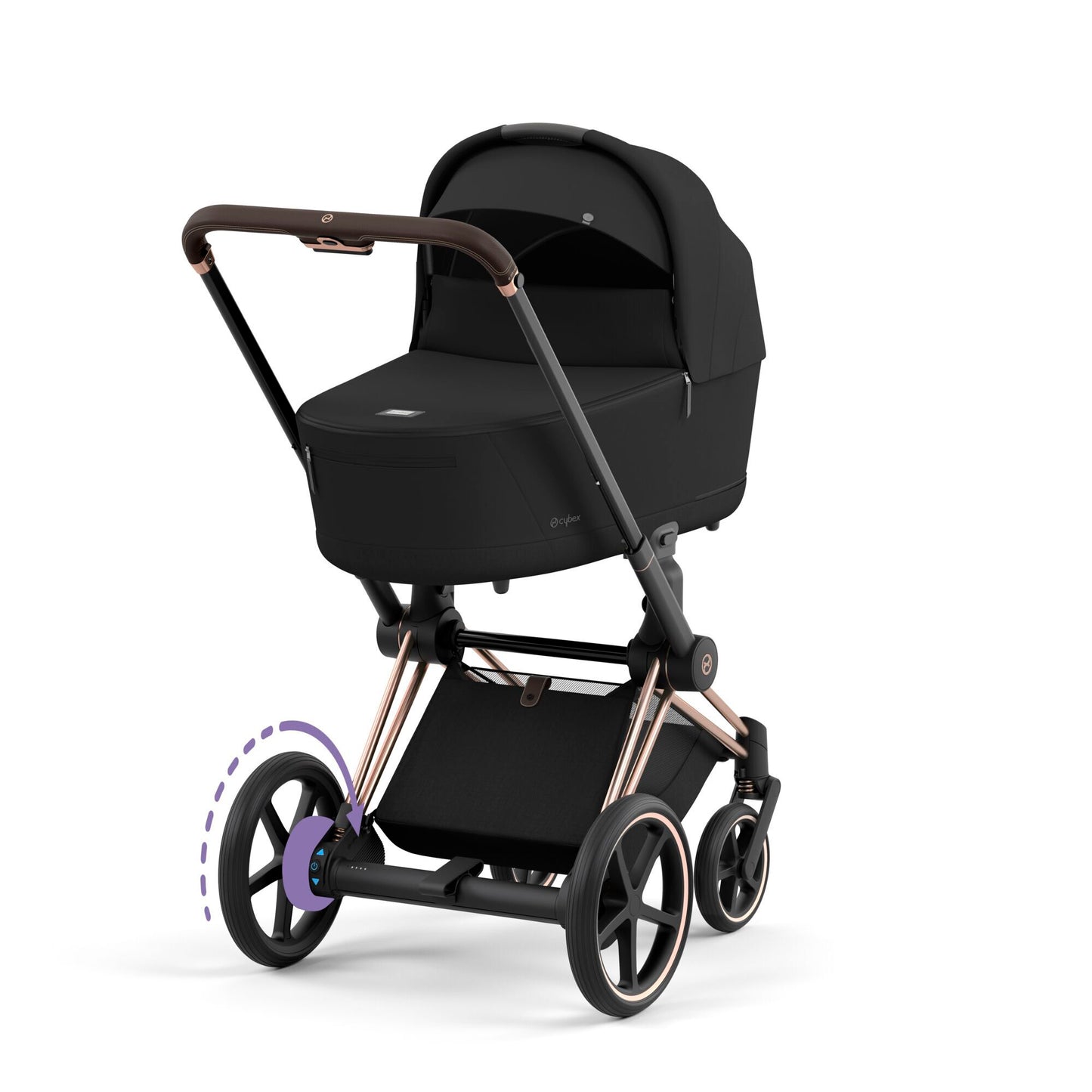 Cybex E-PRIAM 3.0 - Kombikinderwagen, 2-in-1-Set, Kinderwagen mit elektrischer Unterstützung