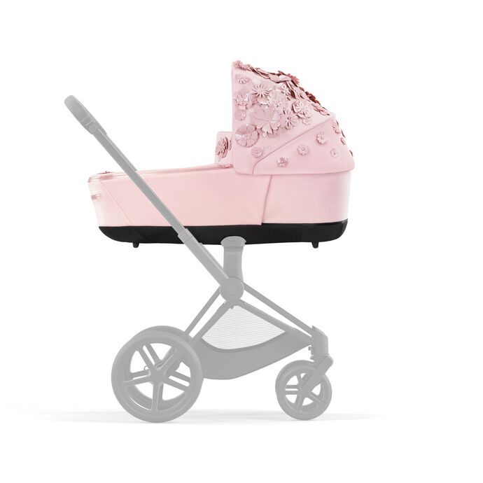 Cybex PRIAM 4.0 - Kombikinderwagen 4in1 mit Cybex CLOUD T I-SIZE babyschale + Isofix Base T | Simply Flowers Pink Pale Blush