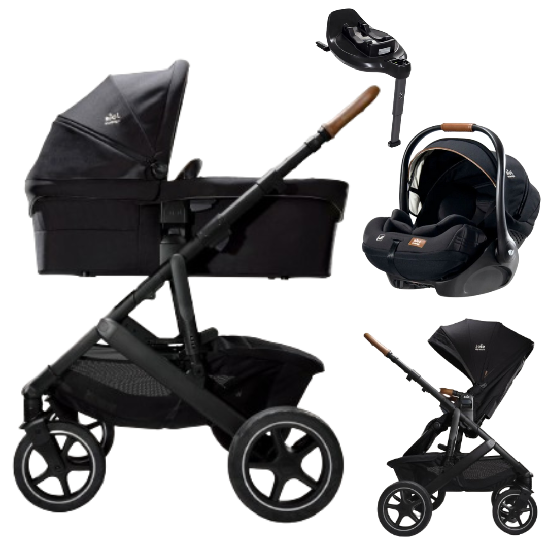 Joie Signature VINCA – Kombikinderwagen 4-in-1 mit Joie I-LEVEL RECLINE Babyschale + Isofix-Basis