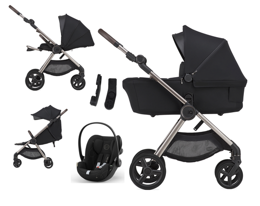 Anex IQ PREMIUM - Kombikinderwagen, 3-in-1-Set mit Cybex CLOUD G Babyschale + Reisebuggy-Option