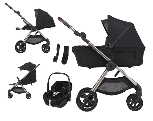 Anex IQ PREMIUM - Kombikinderwagen, 3-in-1-Set mit Maxi Cosi PEBBLE 360 PRO 2 Babyschale + Reisebuggy-Option