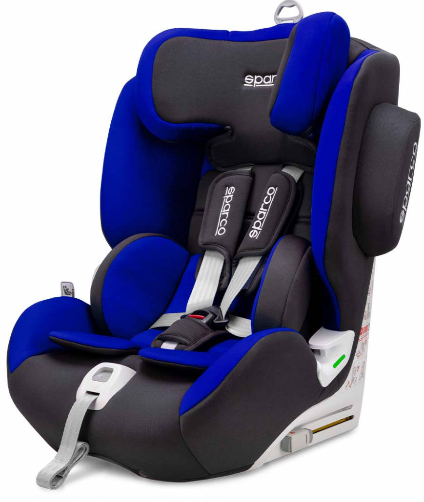Sparco SK1000i I-SIZE ISOFIX - Kindersitz 9-36 kg, 76-150 cm | Blue